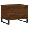 Mesa De Centro Madera Contrachapada Roble Marrón 60x44,5x45 Cm