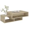 Mesa De Centro Madera Contrachapada Roble Sonoma 105x55x32 Cm