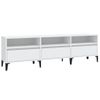 Mueble De Tv Madera Contrachapada Blanco 150x30x44,5 Cm