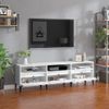 Mueble De Tv Madera Contrachapada Blanco 150x30x44,5 Cm