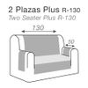 10xdiez Funda Sofa Acolchada 2 Plazas | (marrón  )