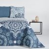 10xdiez Colcha Boutie Microfibra Anne  | (cama De 135cm - Azul)