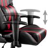 Silla De Oficina Gaming Con Ruedas Reposabrazos Sintético Negro/rojo Diseño Deportivo 08_0000361