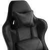 Silla De Oficina Gaming Con Ruedas Reposabrazos Sintético Negro Diseño Deportivo 08_0000368