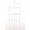 Estantería Estante De Almacenaje Plegable Decorativa Blanco Metal Con 4 Niveles M10_004892