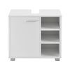 Mueble De Baño Con Puerta Y 3 Estantes 56x60x31 Cm Blanco 03_0005856