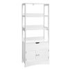 Gabinete Meuble De Almacenamiento De 3 Estantes Abiertos 60x32,5x154 Cm Blanco 12_0002751