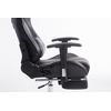 Silla De Escritorio Y Oficina Con Ruedas Silla Gaming Xl Con Reposapiés Polipiel Negro/marrón Y Metal Cromado M10_002872