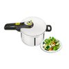 Tefal P2530738 Olla A Presión 6 L Negro, Acero Inoxidable