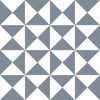 Pegatinas De Azulejos 15 X 15 Cm - Triángulos Gris Y Blanco