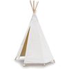 Tipi, Lona Color Crudo Y Carpa De Madera