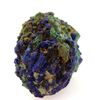 Chesylite (azurita) - Pierre Natural De Francia, Chessy -les -mines - Cristal Azul Profundo, Pseudomorfosed En Malachite | 47.11 Ct - Certificado De Autenticidad Incluido | 23 X 20 X 16 Mm