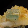 Fluoritis Blanca Y Verde + Cuarzo De Francia, Haute -loire, Langanac - Pierre Y Mineral Raro, Colección De Sylvain Desfarge | 101.2 Ct - Certificado De Autenticidad Incluido | 43 X 35 X 23 Mm