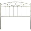 Cabecero De Forja Manchego, Color Blanco Oro Cabezal Para Cama De 90 Cm, Cama Juvenil (95 Cm X 125 )