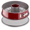 Molde Desmontable De Acero Para Savarin Ø 25 Cm - Rojo Y Gris