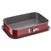 Fuente Delibake En Acero - 36 X 24 Cm - Rojo Y Gris Tefal