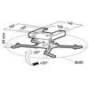 Erard Soporte De Techo Para Proyector Plateado - 2427