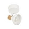 Spot 1l Alvar Bicolor En Metal - E14 40 W - Blanco Y Natural Corep