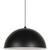 Lámpara Colgante - Metal - Cúpula - E27 - Ø45 Cm - Negro Corep