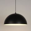 Lámpara Colgante - Metal - Cúpula - E27 - Ø45 Cm - Negro Corep