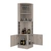 Mueble Bar Esquinero Syrah, Con Soporte Para Copas