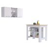 Conjunto Norfolk De Cocina, Isla De Cocina + Mueble De Pared Para Cocina