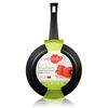 Sartén Aluminio 20 Cm, Inducción, Antiadherente Ecológico Sin Pfoa, 3mm Espesor,  Apta Todas Cocinas Negro  Wecook Ecogreen