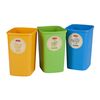 Set De 3 Sistemas De Separación De Basura, Bote De Basura, Contenedores De Reciclaje De Plástico Y Vidrio Hechos De Plástico (3x10l)