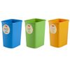 Set De 3 Cubos De Basura Reciclaje 3x25l