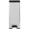 421867  "deco" Slim Pedal Bin 40 L Silver 240640 Curver