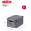 Cajas De Almacenaje Con Tapa Style 3 Uds Antracita S 6l Curver