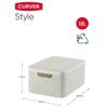 Caja De Almacenaje Con Tapa Style Blanco Crema M 18 L Curver