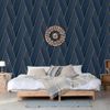 Papel Pintado Geometric Azul Y Dorado Dutch Wallcoverings