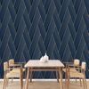 Papel Pintado Geometric Azul Y Dorado Dutch Wallcoverings