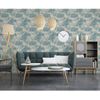 Papel Pintado Tropical Beige Y Azul Claro Dutch Wallcoverings