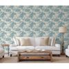 Papel Pintado Tropical Beige Y Azul Claro Dutch Wallcoverings