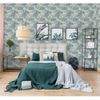 Papel Pintado Tropical Beige Y Azul Claro Dutch Wallcoverings