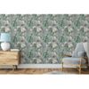 Papel Pintado Eden Gris Y Verde Claro Dutch Wallcoverings