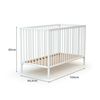 Cama De Bebe En Madera Blanco - Webaby