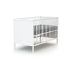 Cama Y Cambiador Para La Habitación Del Bebé En Madera Blanco - Webaby