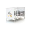 Cuna De Madera Y Cómoda Cambiador Blanco 60x120 - Webaby