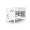 Cuna De Madera Y Cómoda Cambiador Blanco 60x120 - Webaby