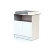 Cuna De Madera Y Mueble Cambiador Blanco 60x120 - Webaby