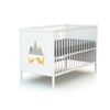 Cuna De Madera Y Mueble Cambiador Blanco 60x120 - Webaby