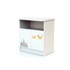 Cuna De Madera Y Mueble Cambiador Blanco 60x120 - Webaby