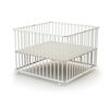 Parque Grande Para Bebe Plegable Blanco Y Gris Webaby