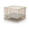 Parque Infantil Plegable De Madera En Madera Haya Cruda 100 X 100 Cm - Webaby