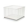 Parque De Madera Fijo De 100 X 100 Blanco  - Webaby