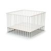 Parque Infantil De Madera En Madera Blanco 100 X 100 Cm - Webaby