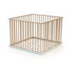 Parque Infantil En Madera Haya Cruda 100 X 100 Cm - Webaby